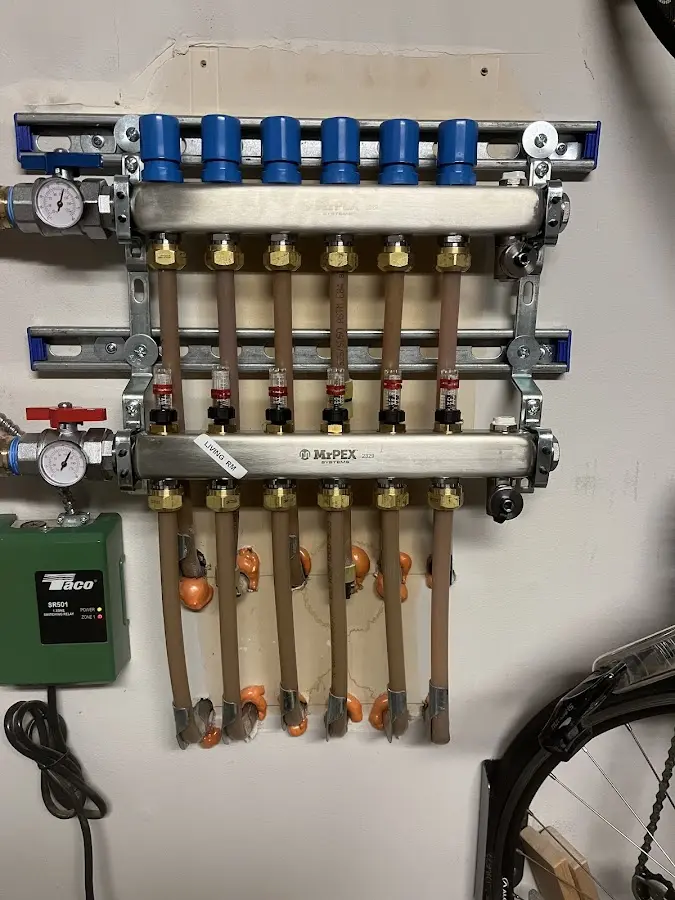 Plumber performing Gas Leak Detection at a residential property in Homer